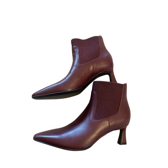 Naturalizer Daya Pointed Toe Bootie cabernet Leather 5.5 - Picture 1 of 7